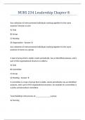 NURS 234 Leadership Chapter 8 Questions answers latest update