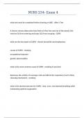 NURS 234- Exam 4 Questions answers latest update