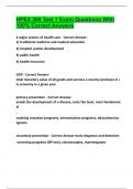 HPEX 300 Test 1 Exam Questions With 100&percnt; Correct Answers 2025