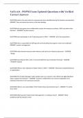 SAFe 6&period;0 - POPM Exam Updated Questions with Verified Correct Answers