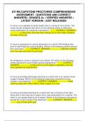 ATI RN CAPSTONE PROCTORED COMPREHENSIVE ASSESSMENT &vert; QUESTIONS AND CORRECT ANSWERS &vert; GRADED A&plus; &vert; VERIFIED ANSWERS &vert; LATEST VERSION &vert; JUST RELEASED