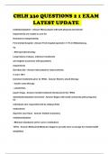 CHLH 330 PACKAGED EXAMS LATEST UPDATE 