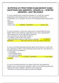 NUTRITION ATI PROCTORED EXAM NEWEST EXAM &vert; QUESTIONS AND ANSWERS &vert; GRADED A&plus; &vert; VERIFIED ANSWERS &vert; JUST RELEASED