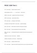PKSC 1020 Test 1 Certification Review Exam Questions With Correct Detailed Answers Success Guaranteed&period;