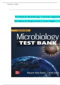 Test Bank for Microbiology&colon; A Systems Approach&comma; 7th Edition by Marjorie Kelly Cowan&comma; All Chapters 1-25 LATEST