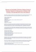 Brunner and Suddarths Textbook of Medical Surgical Nursing- Chapter 27- Management of Patients with Coronary Vascular Disorders exam with solutions 