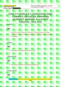 CHM 219 MODULE 5 QUESTIONS AND  CORRECT DETAILED ANSWERS &vert;ALREADY GRADED A&plus; LATEST  UPDATE &vert; 2024-2025