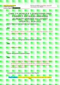 CHM 219 MODULE 7 QUESTIONS AND  CORRECT DETAILED ANSWERS &vert;ALREADY GRADED A&plus; LATEST  UPDATE &vert; 2024-2025