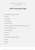 OTPF 3 Exam Study Guide&period;