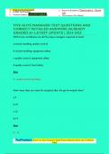 FIVE GUYS MANAGER TEST QUESTIONS AND  CORRECT DETAILED ANSWERS &vert;ALREADY  GRADED A&plus; LATEST UPDATE &vert; 2024-2025