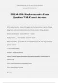 PHRM 4200&colon; Biopharmaceutics Exam Questions With Correct Answers&period;