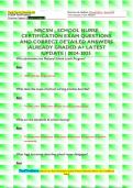 NBCSN - SCHOOL NURSE CERTIFICATION EXAM QUESTIONS  AND CORRECT DETAILED ANSWERS &vert;ALREADY GRADED A&plus; LATEST  UPDATE &vert; 2024-2025