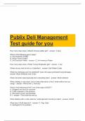 Publix Deli Management Test guide for you 