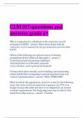 CLM 017-questions and answers grade a&plus;