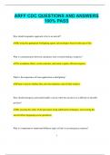 ARFF CDC Bundled Exams Questions and Answers Latest Versions &lpar;2024&sol;2025&rpar; &lpar;Complete and Accurate&rpar;