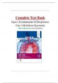 Test Bank- Egan's Fundamentals of Respiratory Care 13th Edition &lpar; James K&period; Stoller&comma; &rpar; All Chapters 1-58&vert;&vert; Newest Edition