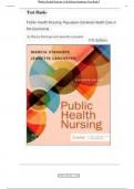 Test bank - public health nursing&colon; Population-Centered Health Care in the Community 11th edition &lpar;Stanhope&comma;2024&rpar;&comma; Latest Edition &vert;&vert; All Chapters