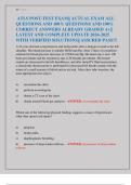 ATLS POST-TEST EXAM&vert;&vert; ACTUAL EXAM ALL  QUESTIONS AND 100&percnt; QUESTIONS AND 100&percnt;  CORRECT ANSWERS ALREADY GRADED A&plus;&vert;&vert;  LATEST AND COMPLETE UPDATE 2024-2025  WITH VERIFIED SOLUTIONS&vert;&vert; ASSURED PASS&excl;&excl;&excl;