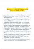   Nursing 251 Exam 2 Questions And Answers 100&percnt; Verified&period;