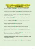 INMT 342 Exam 1 UPDATED ACTUAL  Questions and CORRECT Answers