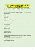 INMT 342 Exam 3 UPDATED ACTUAL  Questions and CORRECT Answers
