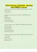 INMT 342 Exam 1 UPDATED Questions  and CORRECT Answers