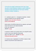TCFP AND GFD HAZMAT OPERATIONS TEST FINAL EXAM  2024&sol;2025 &sol;2 EXAM VERSIONS &lpar;VERSION A AND B&rpar; COMPLETE  ACCURATE EXAM QUESTIONS WITH DETAILED VERIFIED  ANSWERS &sol;ALREADY GRADED A&plus;&period;