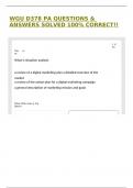 WGU D378 PA QUESTIONS & ANSWERS SOLVED 100&percnt; CORRECT&excl;&excl;