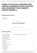 CMSRN 1 &vert;ACTUAL EXAM QUESTIONS AND VERIFIED ANSWERS&sol;ACCURATE SOLUTIONS &vert;2024 UPDATE&vert;GET IT 100&percnt; CORRECT&excl;&excl; ALREADY GRADED A&plus;