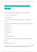 FCCN 2- Review Questions and Answers 100&percnt; Pass