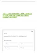 3RD CLASS STATIONARY STEAM ENGINEER LICENSE PREP QUESTIONS WITH 100&percnt; CORRECT ANSWERS&excl;&excl;