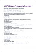 ANAT380 queen's university final Exam &lpar;100&percnt; correct and graded A&plus;&rpar;