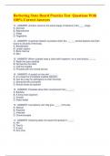 Barbering State Board Practice Test Questions With  100&percnt; Correct Answers