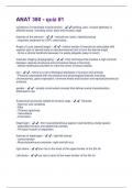 ANAT 380 - quiz &num;1 Questions And Answers With Verified Tests 100&percnt; Correct Answers