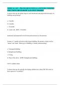 MEDICAL SLP - PRAXIS &vert;QUESTIONS & ANSWERS VERIFIED SOLUTIONS 100&percnt;&vert;GRADE A&plus;&vert;LATEST 2024&sol;2025