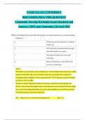 Community Nursing Test Banks Exam Questions and Answers &vert; 100&percnt; pass Guarantee &vert; Revised 2024