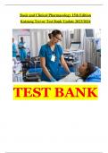 Download Test Bank for Basic and Clinical Pharmacology 15th Edition Katzung Trevor latest Update 2024&sol;2025