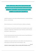 AAPC CPB FINAL PRACTICE QUESTIONS 2024 NEWEST EXAM 150 QUESTIONS WITH DETAILED VERIFIED ANSWERS AND RATIONALES &lpar;100&percnt; CORRECT&rpar; &sol;ALREADY GRADED A&plus;