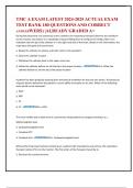 TMC A EXAM LATEST 2024-2025 ACTUAL EXAM  TEST BANK 180 QUESTIONS AND CORRECT  ANSWERWERS&rpar; &vert;ALREADY GRADED A&plus; 