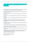 Biol 1201 Exam 1 &lpar;gregg&rpar; Questions and Answers