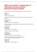 WGU Course C836 - Fundamentals of Information Security by Brian MacFarlane Newest 2024&sol;25
