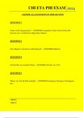 CHI ETA PHI EXAM QUESTIONS AND ANSWERS 2024