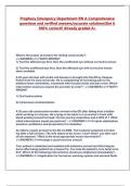 Prophecy Emergency Department RN A Comprehensive  questions and verified answers&sol;accurate solutions&vert;Get it  100&percnt; correct&excl;&excl; Already graded A&plus; What is the proper procedure for testing visual acuity&quest; - ANSWER>>&ast;BOTH WRONG&ast; 1&rpar; Test the affected eye firs