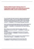 Prophecy Medical Surgical-Telemetry Exam A V1 Comprehensive questions and verified answers&sol;accurate  solutions&vert;Get it 100&percnt; correct&excl;&excl; Already graded A&plus; You are to obtain informed consent for a Spanish-speaking patient  scheduled for surgery&period; You do not spe