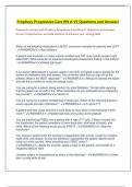 Prophecy Progressive Care RN A V1 Questions and Answers Prepare for success with Prophecy Progressive Care RN A V1 Questions and Answers&period;  Access comprehensive&comma; accurate solutions to enhance your nursing skills Which of the following medications is MOST c