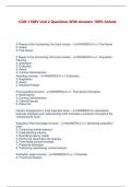 CON 1100V Unit 2 Questions With Answers 100&percnt; Solved&period; 3 Phases of the Contracting Life Cycle include&colon; - ANSWER>>1&period; Pre-Award 2&period; Award 3&period; Post-Award 5 Stages of the Contracting Life Cycle include&colon; - ANSWER>>1&period; Acquisition  Planning 2&period; Solicitati