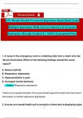 ATI&colon; Mental Health Proctored Questions Bank &vert;Real Exam Multiple Questions With Correct Answers & Accurate Rationales Already Graded A&plus;&comma; 100&percnt; Guaranteed Pass