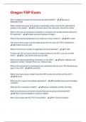 Oregon FSP Exam Questions And Answers With Verified Tests 100&percnt; Correct Answers