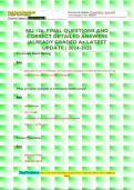 NU 126 EXAMS QUESTIONS AND CORRECT DETAILED ANSWERS &vert;ALREADY GRADED A&plus; LATEST UPDATE &vert; 2024-2025