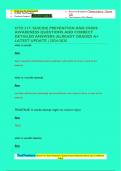 OTD 317&colon; SUICIDE PREVENTION AND CRISIS  AWARENESS QUESTIONS AND CORRECT  DETAILED ANSWERS &vert;ALREADY GRADED A&plus;  LATEST UPDATE &vert; 2024-2025